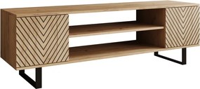 Comodă TV TV Lorello Herringbone cm – 155x40x49 cm – Oak Craft