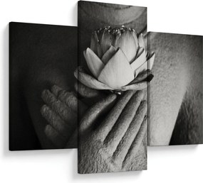 Tablou - Lotus în mâinile lui Buddha (90x60 cm)