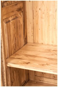 Dulap, L127 59 H204 cm, natur antic, lemn masiv