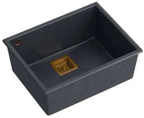 Chiuveta din granit DAVID 50 negru metalic