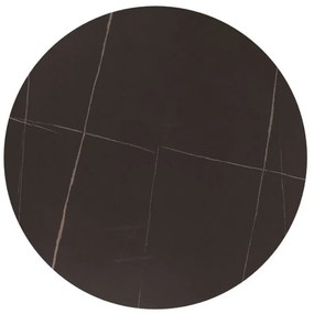 Masa rotunda Espero negru mat/negru mat - ø80 / h75 cm