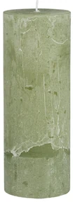 IB Laursen Lumanare stalp RUSTIC GREEN TEA 18 cm verde
