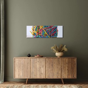 Tablou cu gumițe (cu ceas) (90x30 cm)