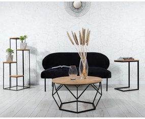 Suport flori 110x40 cm negru/maro