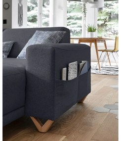 Colțar gri antracit extensibil/cu spațiu de depozitare (cu colț pe partea stângă/în formă de "U") Classy Sophie – Miuform