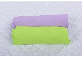 Set 2xCearceaf cu elastic pt patut de 120x 60 cm lila+verde