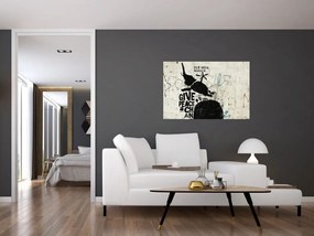 Tablou - Elefant deasupra solului (90x60 cm)