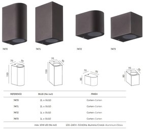 Aplica de perete iluminat exterior ambiental IP54 KANDANCHU 2L