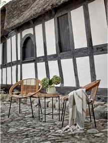 Set mobilier de grădină în culoare naturală din ratan artificial pentru 2 persoane Dudine – Bloomingville