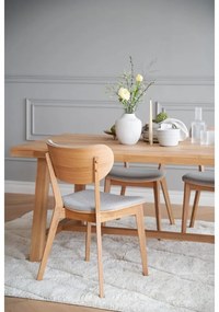 Masă de dining din lemn de stejar lustruit Rowico Brooklyn, 170 x 95 cm