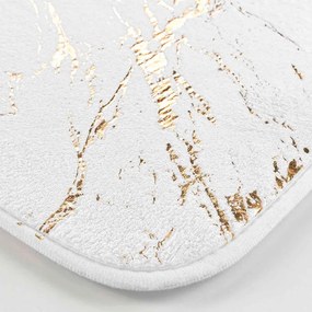 Covoraș de baie alb-auriu 45x75 cm Aquamarbre – douceur d'intérieur