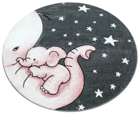 Covor pentru copii roz/gri ø 120 cm Kids – Ayyildiz Carpets