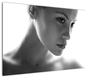 Tablou - Portretul femeii, alb- negru (120x50 cm)