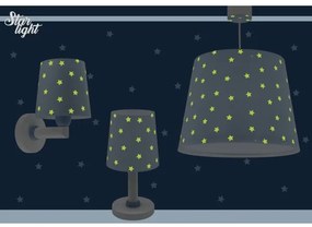 Lustră pentru copii STAR LIGHT 1xE27/60W/230V albastră Dalber 82212T