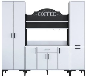 Set dulapuri bucătărie Jenaretta 50 (alb + negru). 1107099