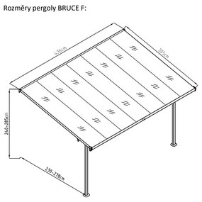 Pergolă de grădină Bruce F - Rojaplast