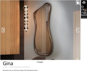Oglinda decorativa moderna Gina bronz