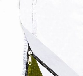 Cort verde iglu de camping pentru 6-8 persoane, cu un hol mare