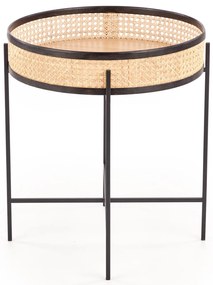 Masuta de cafea Rattan Natural, LANIPA 50x55 cm