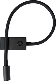 Aplica LED cu spot directionabil design minimalist Geneva neagra NVL-8126582