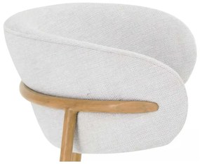Scaun de bucătărie Sally D II, crem / stejar