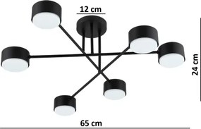 BRILAGI - Lustra LED RGB dimabilă MONO 6xGX53/14W/230V Wi-Fi Tuya negru