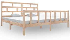 3101368 vidaXL Cadru de pat, 200x200 cm, lemn masiv de pin