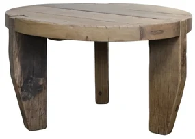 Măsuță de cafea rotundă din lemn reciclat, Ø80 cm, Grimaud