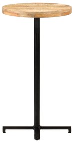 320273 vidaXL Masă de bar, Ø 60x110 cm, lemn de mango brut, rotundă