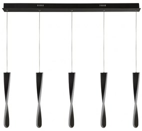 Lustra moderna cu 5 pendule LED Paddle 8675-5BK SRT