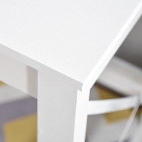 HOMCOM Birou cu depozitare birou bibliotecă birou din lemn modern cu rafturi și blat mare pentru spații mici birou acasă dormitor, 105 x 50 x 137,5 cm, alb | Aosom Romania