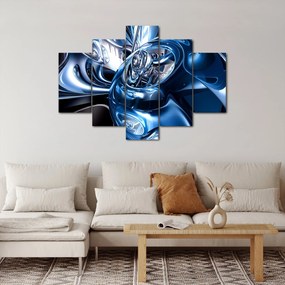 Tablou cu abstracție - cercuri (150x105 cm)