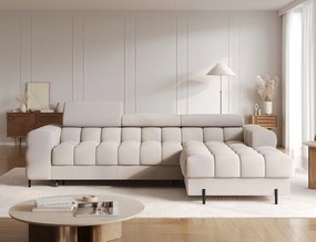 Coltar extensibil dreapta 3 locuri ELTAP, RT-18SO, Felro, 285x181x93 cm, lemn/poliester, bej