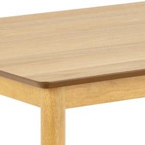 MAZZONI EXPORT ZARION Stejar natural - MASĂ DE BUCĂTĂRIE 120 cm DE LEMN FURNIR