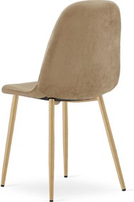 Scaun de masa PADVA VELVET, maro