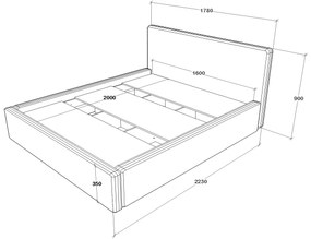 Pat Tapitat Fargo, 200 x 160 cm, Gri