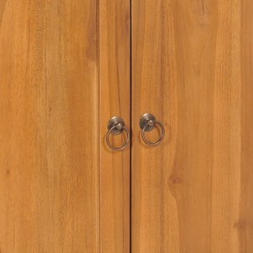 Dulap cu raft Yin Yang, 70 x 30 x 130 cm, lemn masiv de tec 1, 70 x 30 x 130 cm, 1
