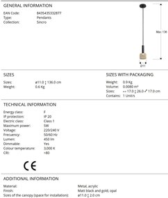 Pendul LED design modern Sincro