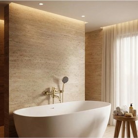 Baterie cada Rea Lungo Stripe auriu periat