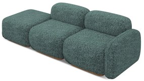 Șezlong modular turcoaz (cu colț pe partea dreaptă) Ailani – Makamii