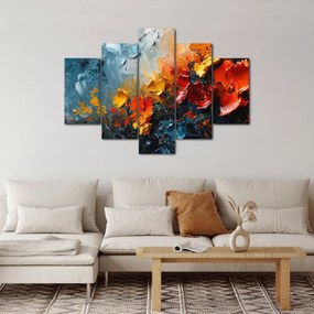 Tablou - Pictură abstractă de flori III. (150x105 cm)