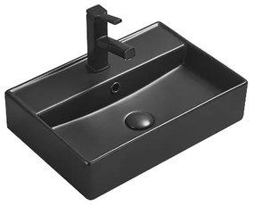 Mexen Blanca chiuvetă pe blat 50 x 35 cm, Negru mat - 21105085
