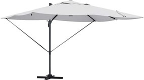 vidaXL Umbrelă de soare Nisipiu 351 x 250 x 253 cm