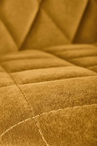 Scaun K450 velvet mustariu