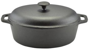 Oala fonta pura ovala cu capac 7,5 L PERFECT HOME 15535