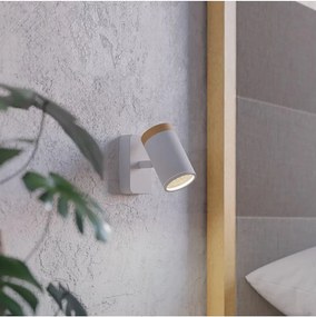 Eglo CONSUMA 300003 - Aplica spot de perete pentru baie, 1x GU10, 3 W, 230 V, IP44, alb/bej