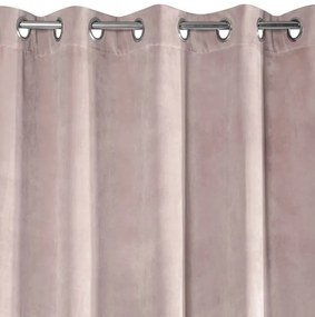 Draperii din catifea culoarea pudră pentru dormitor 140 x 250 cm Lungime: 250 cm