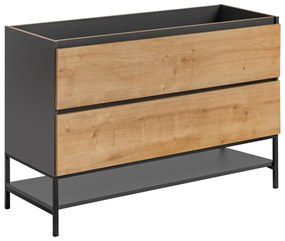 Masca lavoar suspendata baie Monako grey oak 120 cm