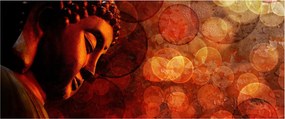 Tablou - Buddha în nuanțe roșii (120x50 cm)