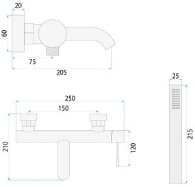 Baterie pentru cada Rea Lungo Diamond Copper